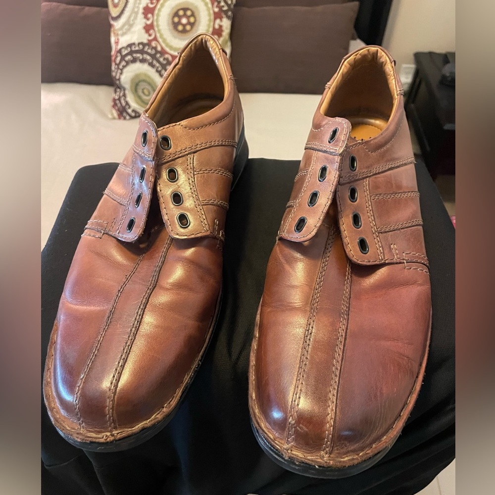 Clarks 12 Brown Soft Cushion Ortholite